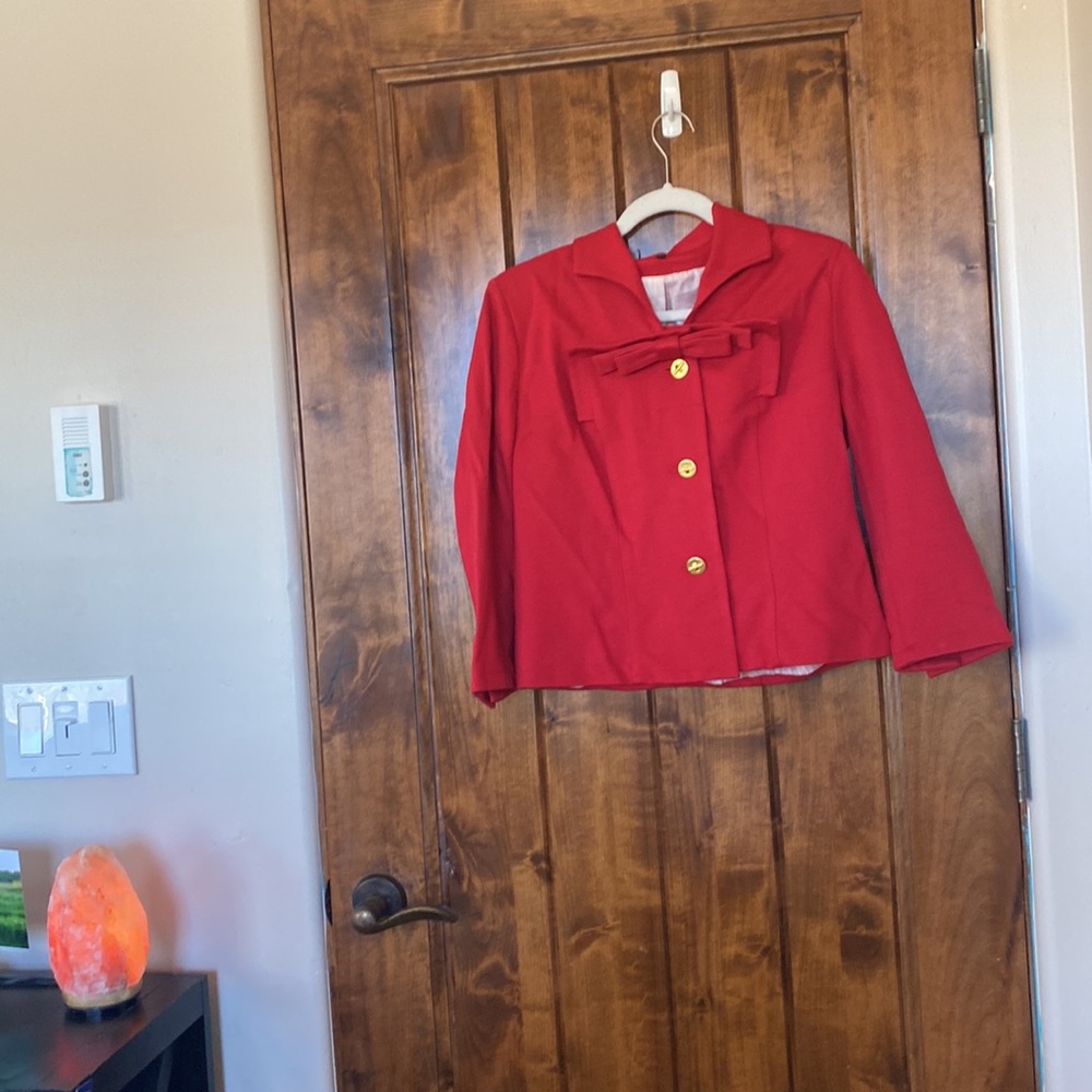 CAbi Beau jacket red lined size 6 - Picture 3 of 5
